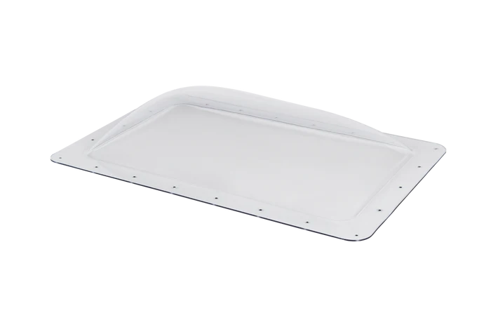Clear Polycarbonate RV Skylight 15x25 Dome - Top Angle View | United RV Parts
