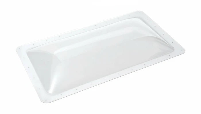 Clear Polycarbonate RV Skylight Dome 17x33 - Angled Top View | United RV Parts