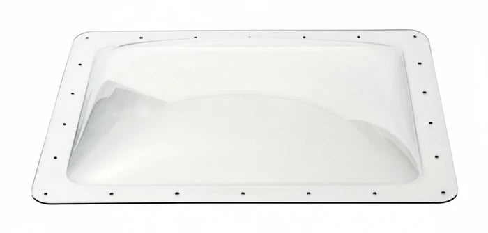 Clear Polycarbonate RV Skylight Dome 18x24 - Top Angle View | United RV Parts
