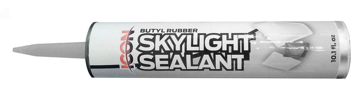 White Icon Butyl Rubber Skylight Sealant Tube - Side Angle | United RV Parts