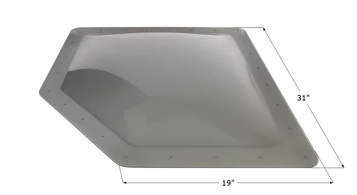 Smoke Icon RV Skylight NSL2616S 19x31 Inch Dimensions - Angle View | United RV Parts