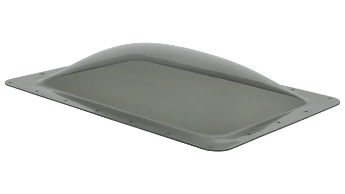 Smoke Tinted RV Skylight Dome 14x22 SL1422S - Angled Top View | United RV Parts