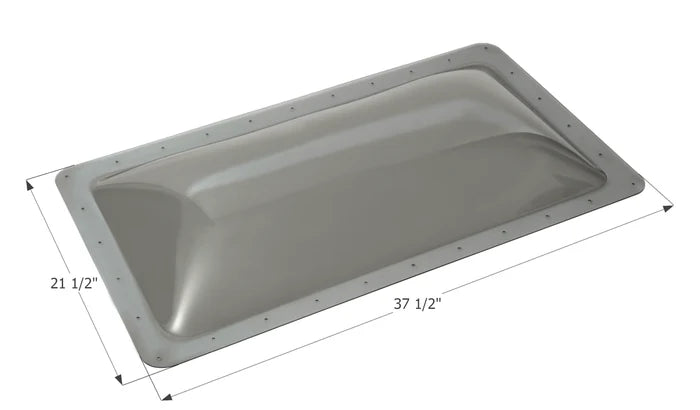 Smoke RV Skylight SL1733S with 21.5x37.5 Inch Dimensions - Size Reference View | United RV Parts