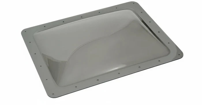 Smoke Polycarbonate RV Skylight Dome 18x24 4-Inch Bubble - Angled View | United RV Parts