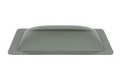 Smoke Polycarbonate RV Skylight Dome with Mounting Flange - Side Profile View | United RV Parts