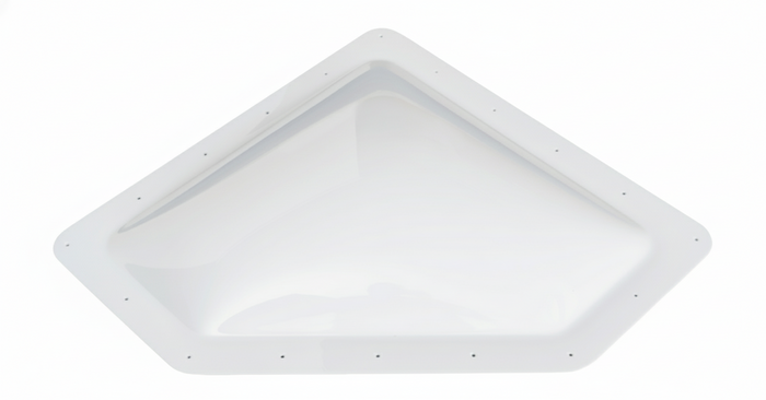 White Polycarbonate Neo-Angle RV Skylight NSL2616W - Top View | United RV Parts