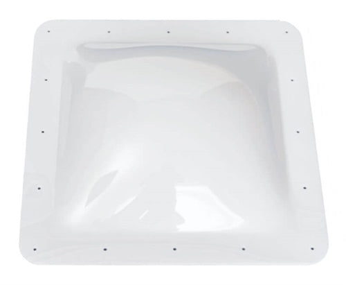 White Polycarbonate 14x14 RV Skylight 4-Inch Bubble Dome - Top View | United RV Parts