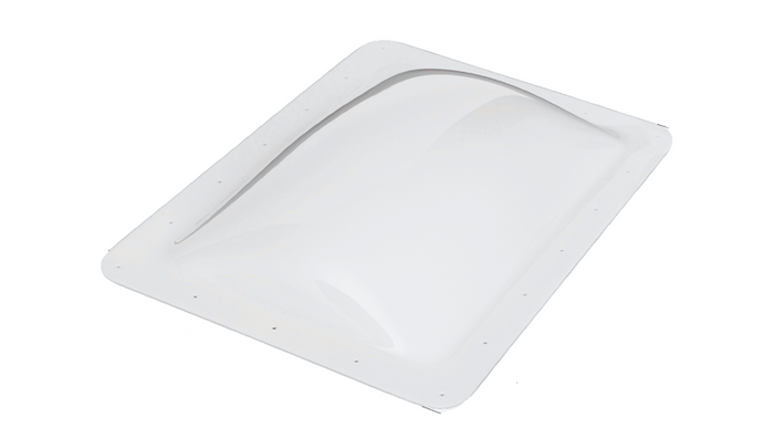 White Icon Direct RV Skylight 14x22 Dome - Top View | United RV Parts