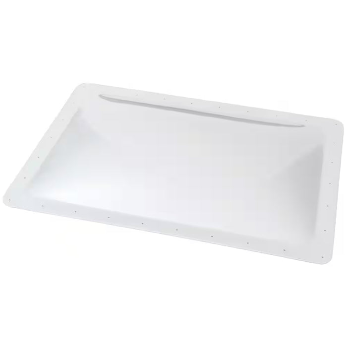 White Polycarbonate RV Skylight 15x28 Bubble - Angled Top View | United RV Parts