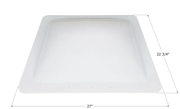 White RV Skylight SL1823W with Dimensions 27x22.75 Inch - Front View | United RV Parts