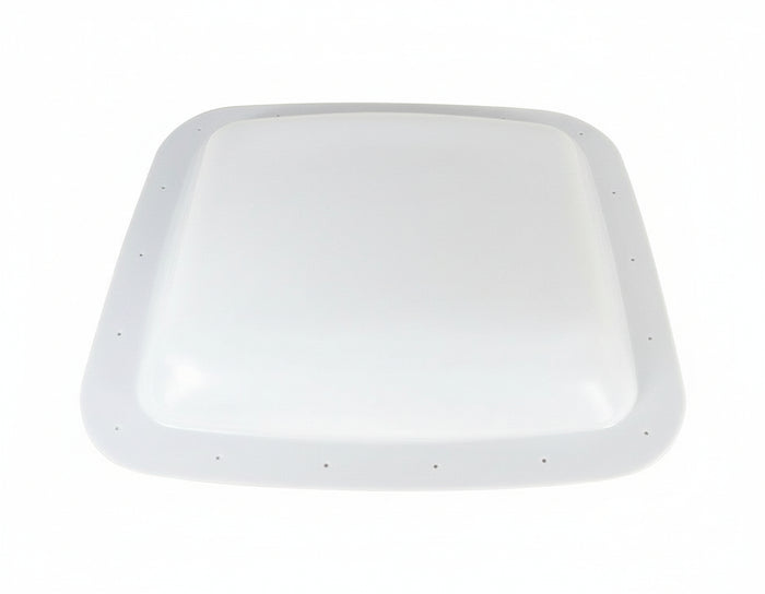 White Polycarbonate RV Skylight Dome 19x21 - Top Angle View | United RV Parts