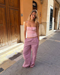 IDA STRIPE PANT - CORAL