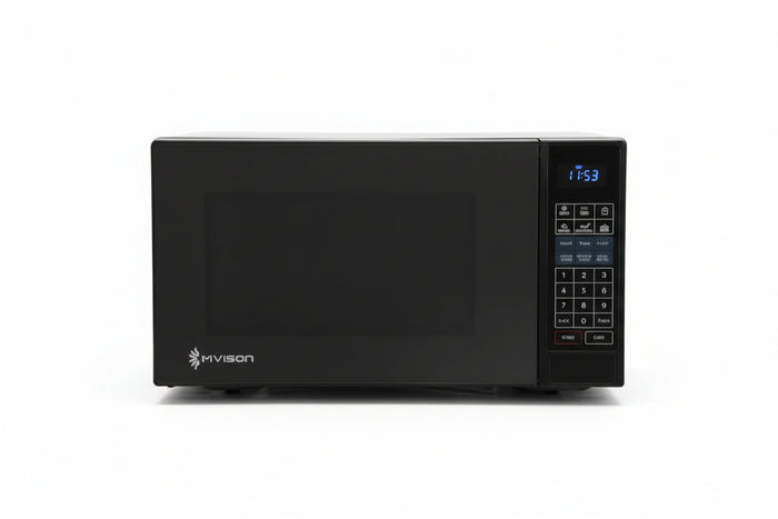 Black InVision .9 Cu Ft RV Microwave Digital Display - Side Angle | United RV Parts