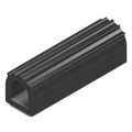 Black Ribbed D Seal Flip N Seal - 3D Profile View | United RV Parts