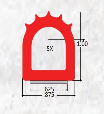 Jaeger D Seal Cross Section - Measurement Diagram | United RV Parts