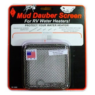 Stainless Steel Mud Dauber Screen for Suburban RV Water Heater 4.25x4.25 - Front View | United RV Parts
