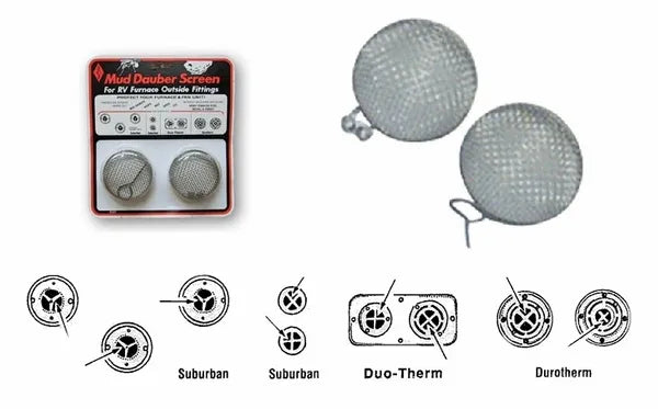 Silver Metal Mud Dauber Screens - Product Detail | United RV Parts