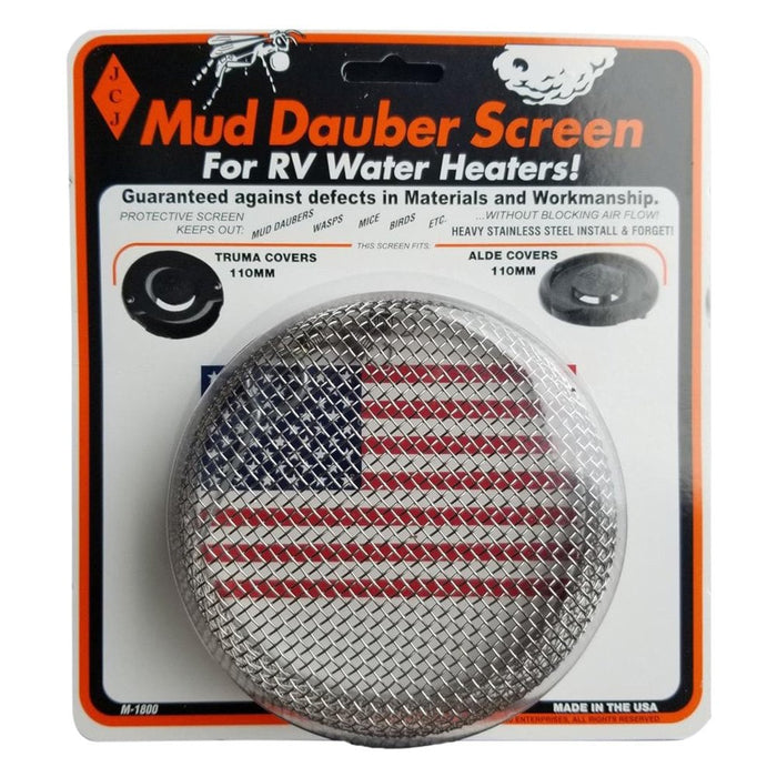 JCJ Mud Dauber Screen M-1800 for Truma Alde 110mm Water Heater - Package View | United RV Parts
