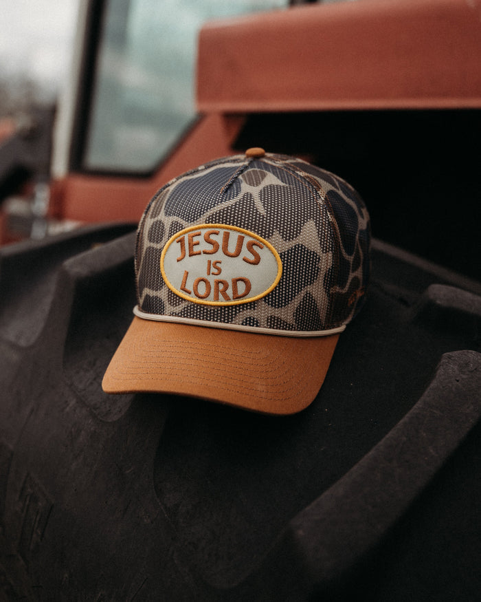 Jesus Is Lord All Mesh Camo Hat – view 2