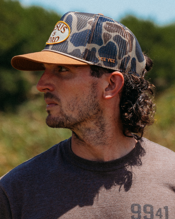 Jesus Is Lord All Mesh Camo Hat – view 5