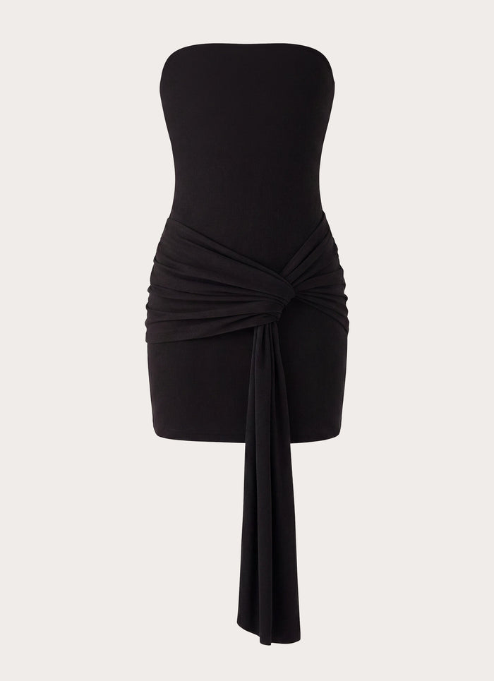 Jiliana Strapless Mini Dress - Black