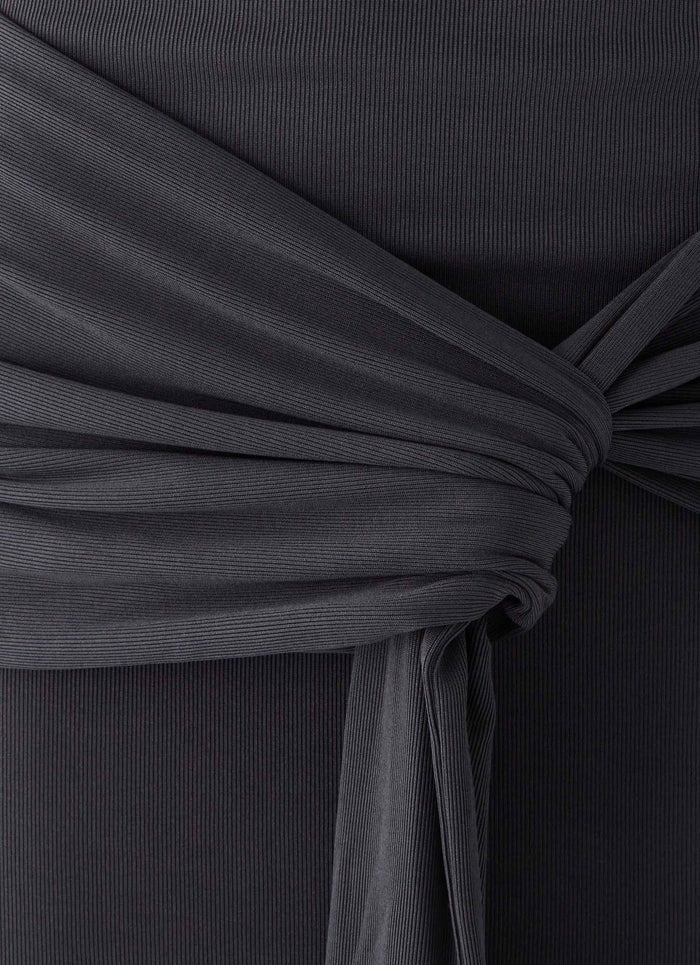 Jiliana Strapless Mini Dress - Charcoal