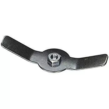 Black Metal LP Tank Wing Nut - Side View | United RV Parts