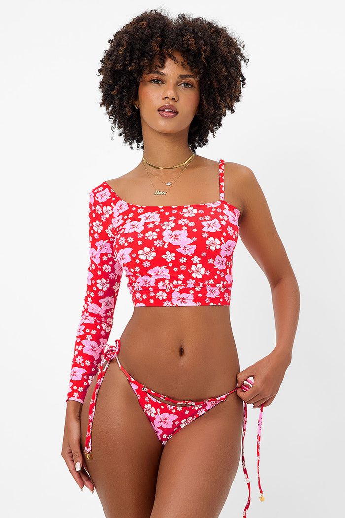 Keira Floral Cheeky Bikini Bottom Coconut Girl