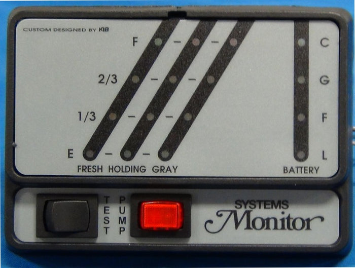 KIB K21 Tank Monitor System Panel LED Display - Front View | United RV Parts