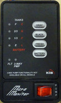 Black KIB Electronics M21VB-OS Tank Monitor Panel LED Display - Front View | United RV Parts