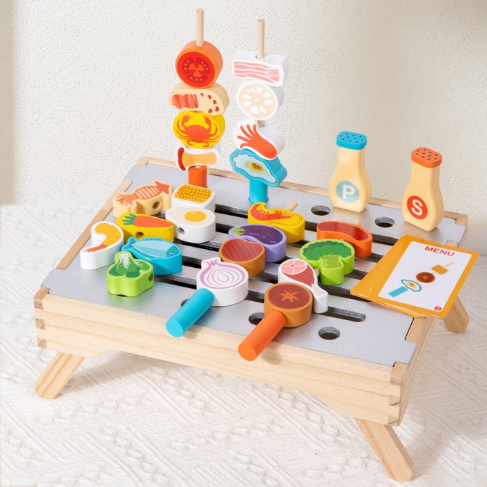 Kitchen Barbecue Grill Educational Toys Parent-Child Interactive Playhouse