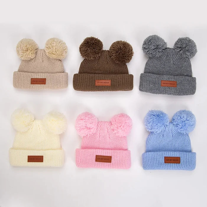 Knitted Cute Newborn Boys Girls Baby Beanies 0-3T