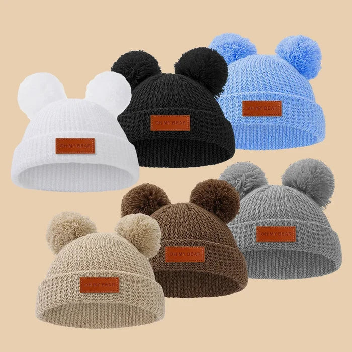 Knitted Cute Newborn Boys Girls Baby Beanies 0-3T