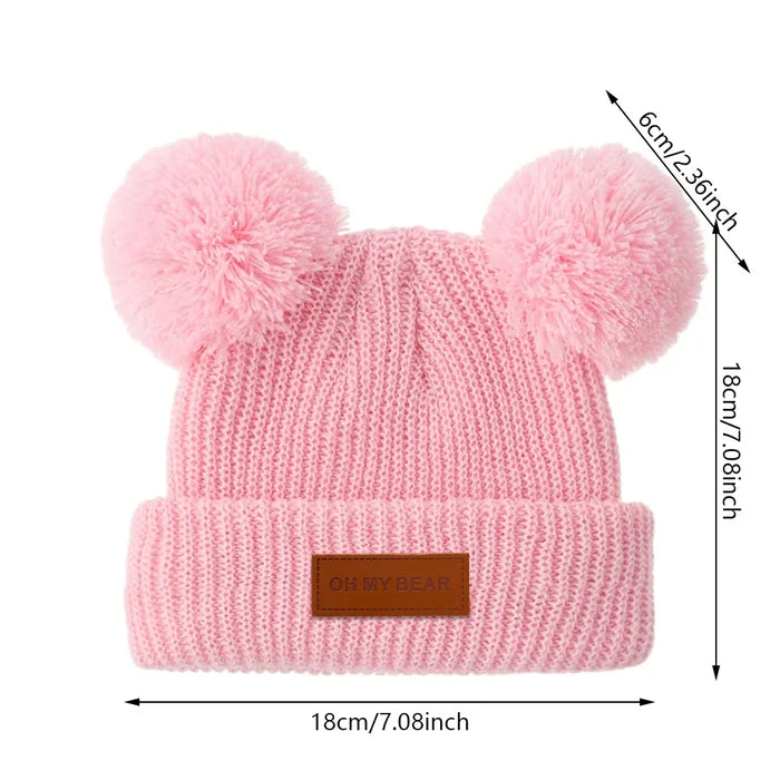 Knitted Cute Newborn Boys Girls Baby Beanies 0-3T
