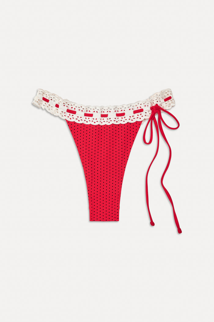 Lacey Micro Bikini Bottom Spice Dot