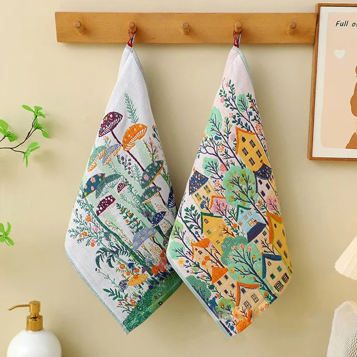 Large Hand Towels Dry Dishcloths, Decorative Tea Towels for Kitchen & Bathroom