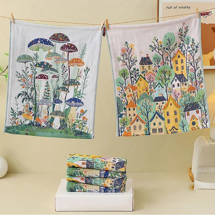 Large Hand Towels Dry Dishcloths, Decorative Tea Towels for Kitchen & Bathroom