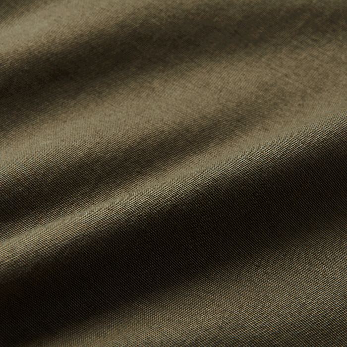 Roark Layover Utility Pants in Military, showcasing a close-up of the back of the pants.