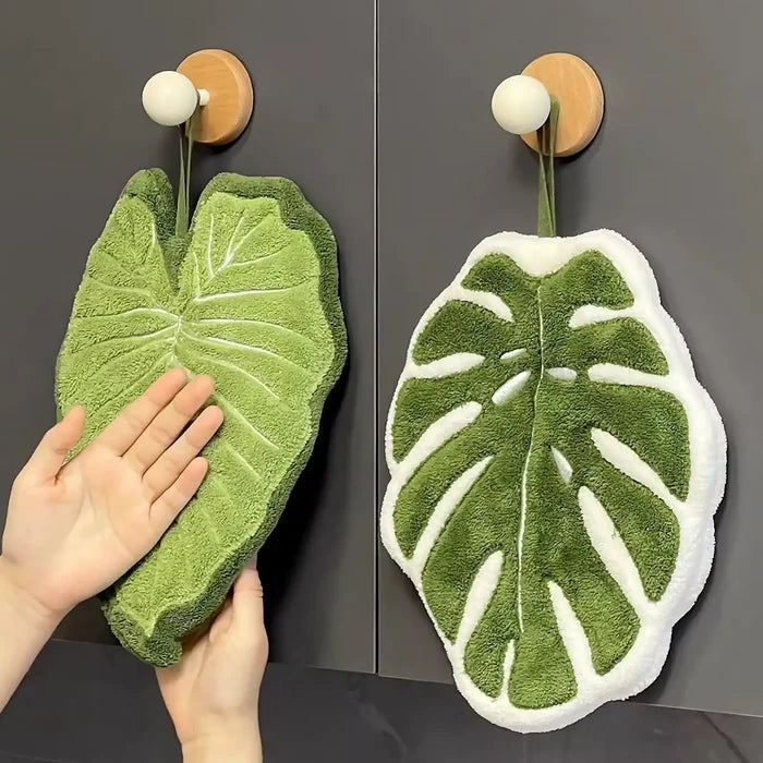 Leaves Hand Towels Soft