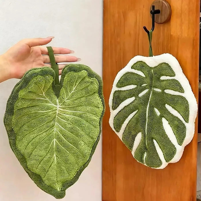 Leaves Hand Towels Soft