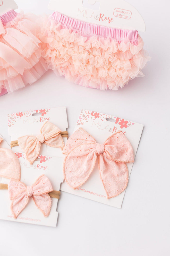 Light Pink Ruffle Bum Bloomer-Mila & Rose ®