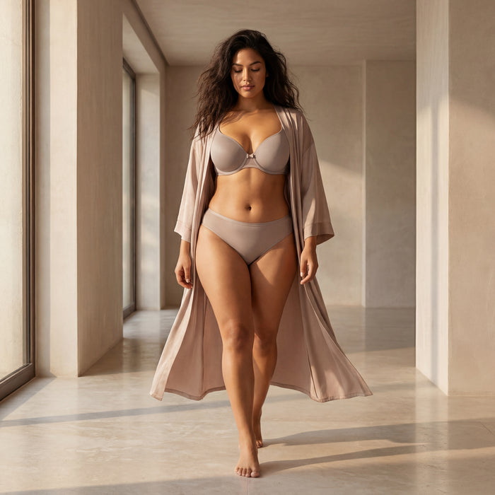 Lightly padded seamless underwire T-shirt bra