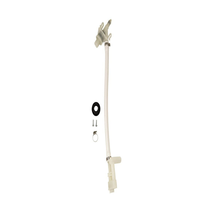 White Lippert Flow Max RV Toilet Valve Kit - Full Assembly View | United RV Parts