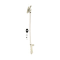 White Lippert Flow Max RV Toilet Valve Kit - Full Assembly View | United RV Parts