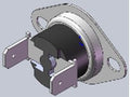 Silver Metal Girard Anti-Dry Combustion ECO T-Switch 2GWH-30 - Angled View | United RV Parts