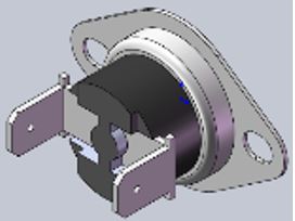 Silver Metal Girard Anti-Dry Combustion ECO T-Switch 2GWH-30 - Angled View | United RV Parts