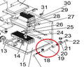 Girard GSWH-2 Tankless Water Heater Exploded Diagram - Outlet Pipe Location Highlighted | United RV Parts