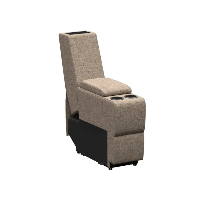 Dellmead Woven Fabric RV Theater Seating Center Console with Dual Cupholders - Side Angle | United RV Parts