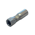 Silver Steel Lippert 138416 JIC Hydraulic Hose End Fitting - Side View | United RV Parts