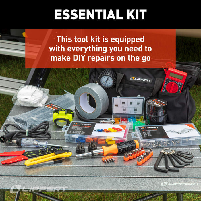 Lippert RV Tool Kit Spread - DIY RV Repair Setup | United RV Parts